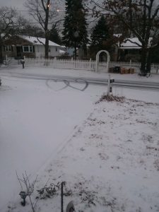 corazones en la nieve nueva york
