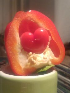 Corazón en pimiento
